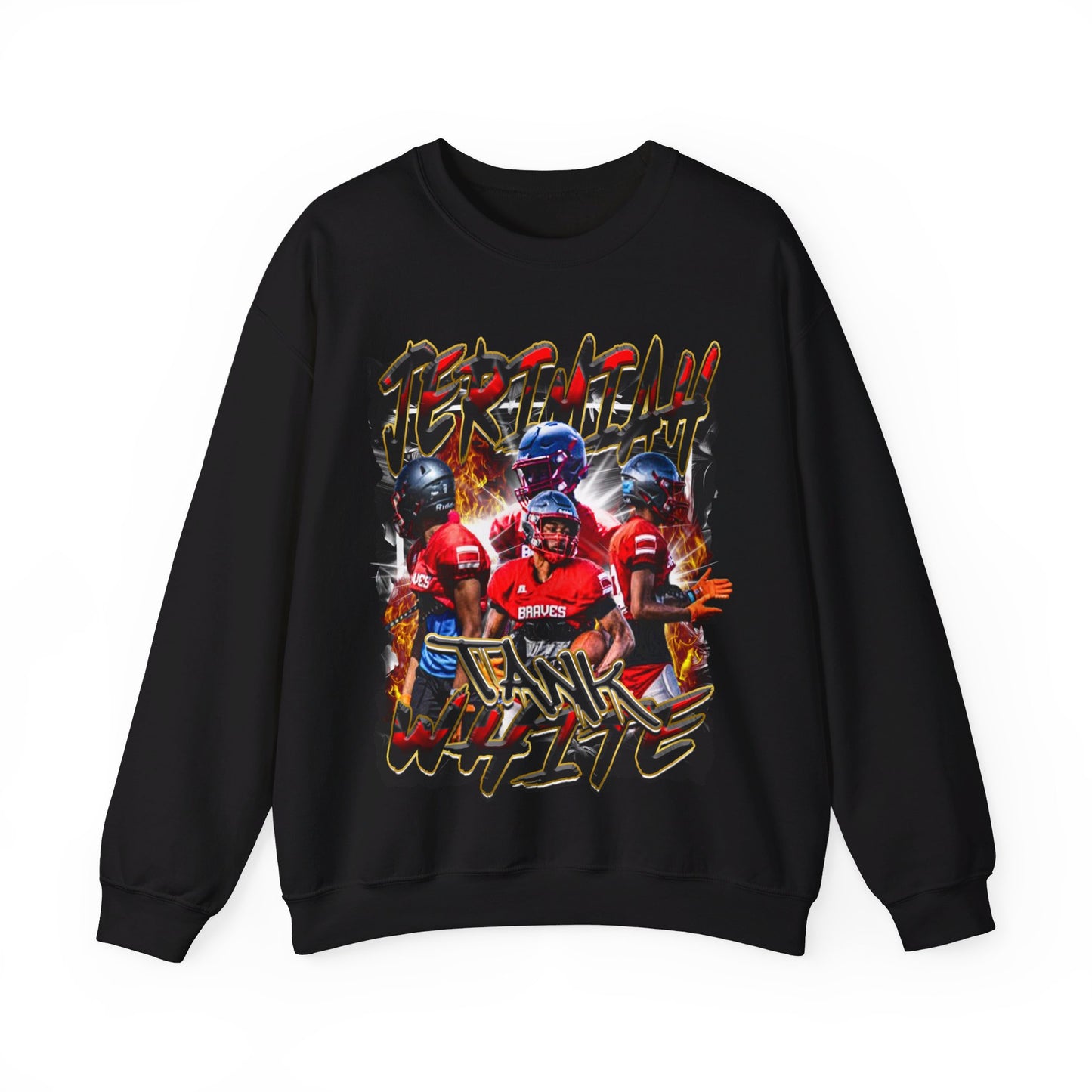 Jerimiah White Crewneck Sweatshirt