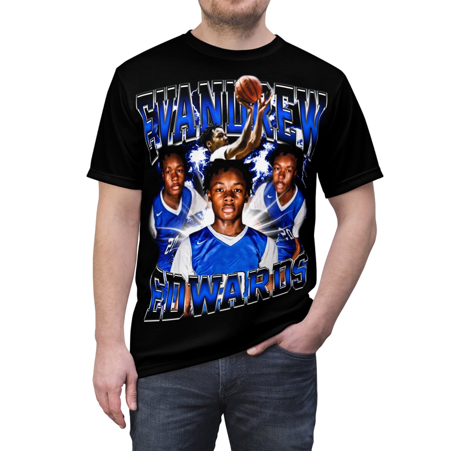 Evandrew Edwards Vintage Full Print Tee