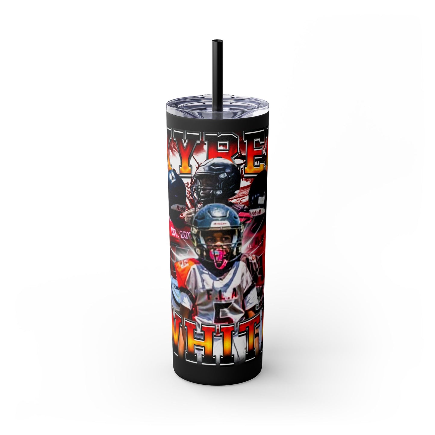 Kyree White Stainless Steal Tumbler