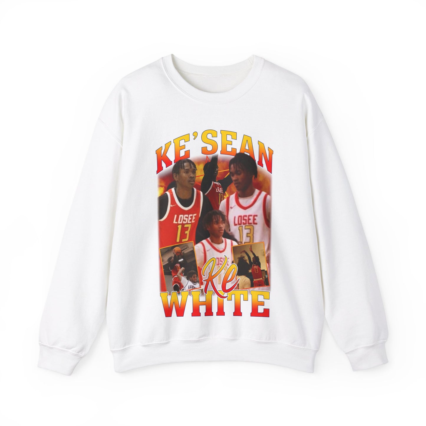 Ke'sean White Crewneck Sweatshirt