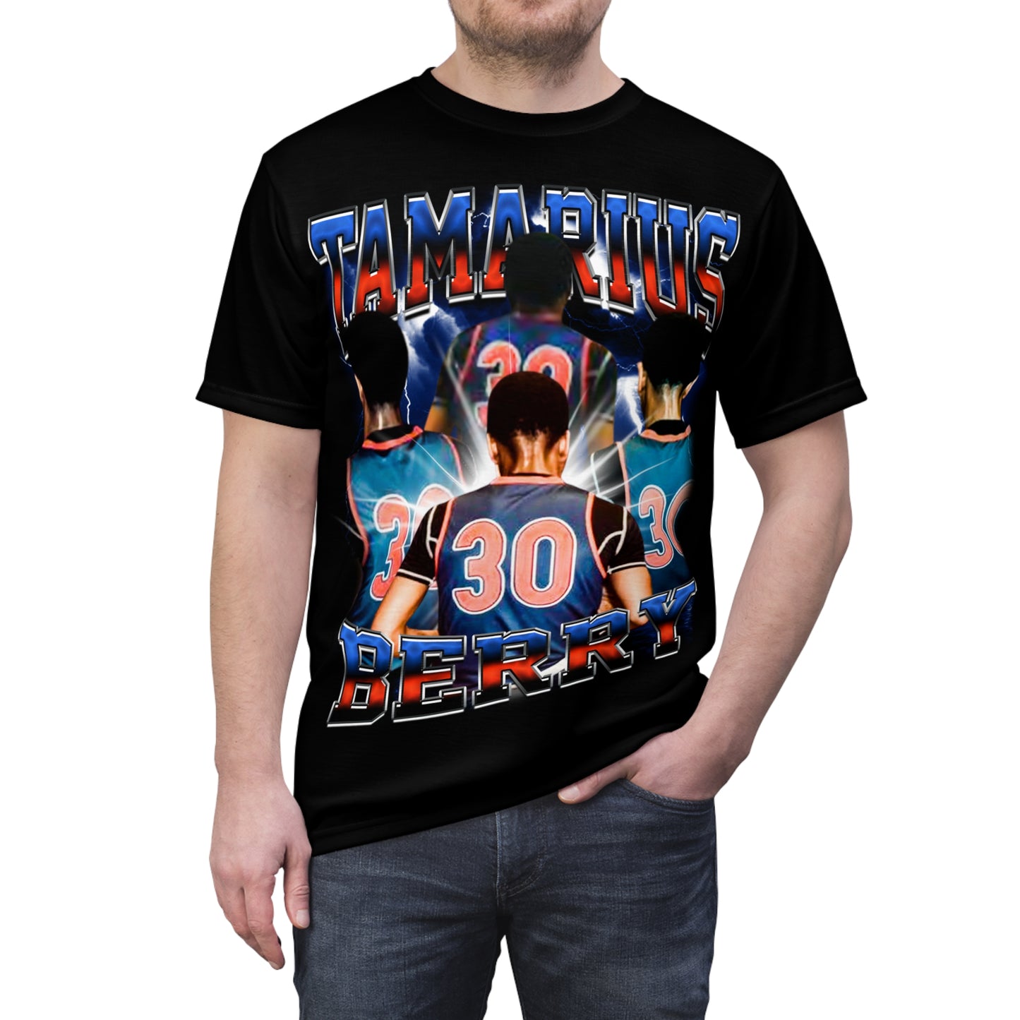 Tamarius Berry Vintage Full Print Tee