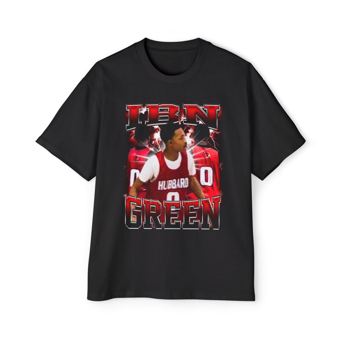 Ibn Green Oversized Retro Tee