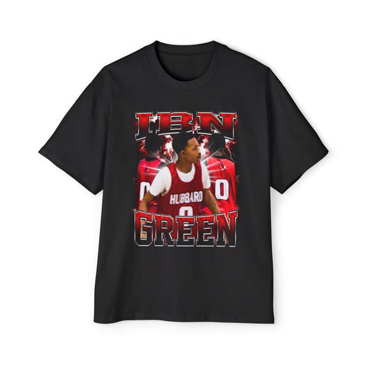 Ibn Green Oversized Retro Tee