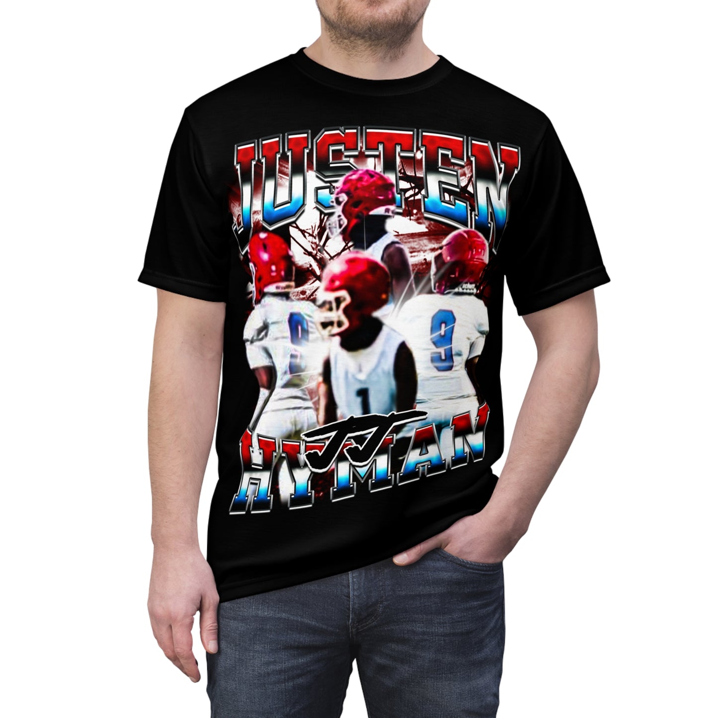 Justen Hyman Vintage Full Print Tee