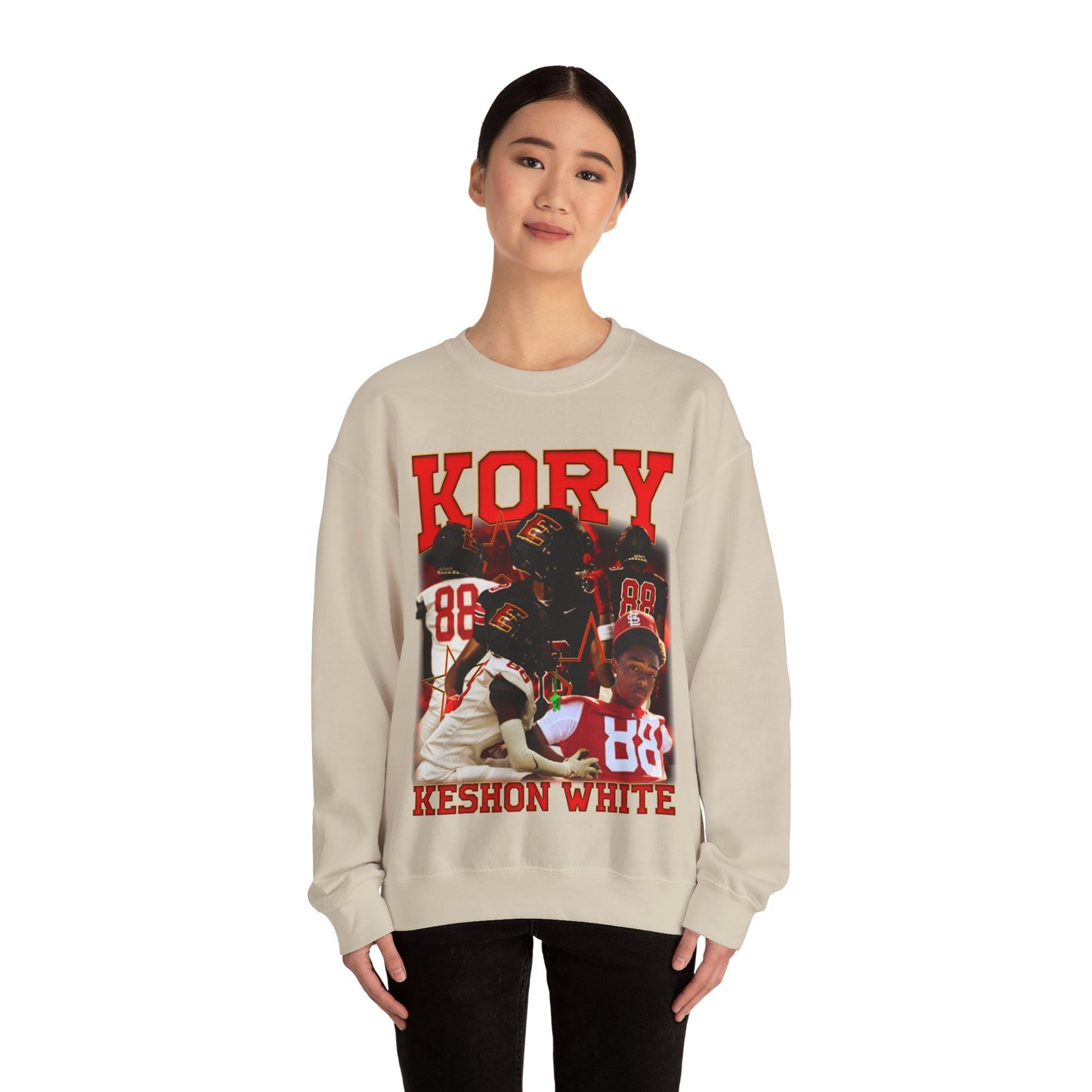 Kory Keshon White Crewneck Sweatshirt