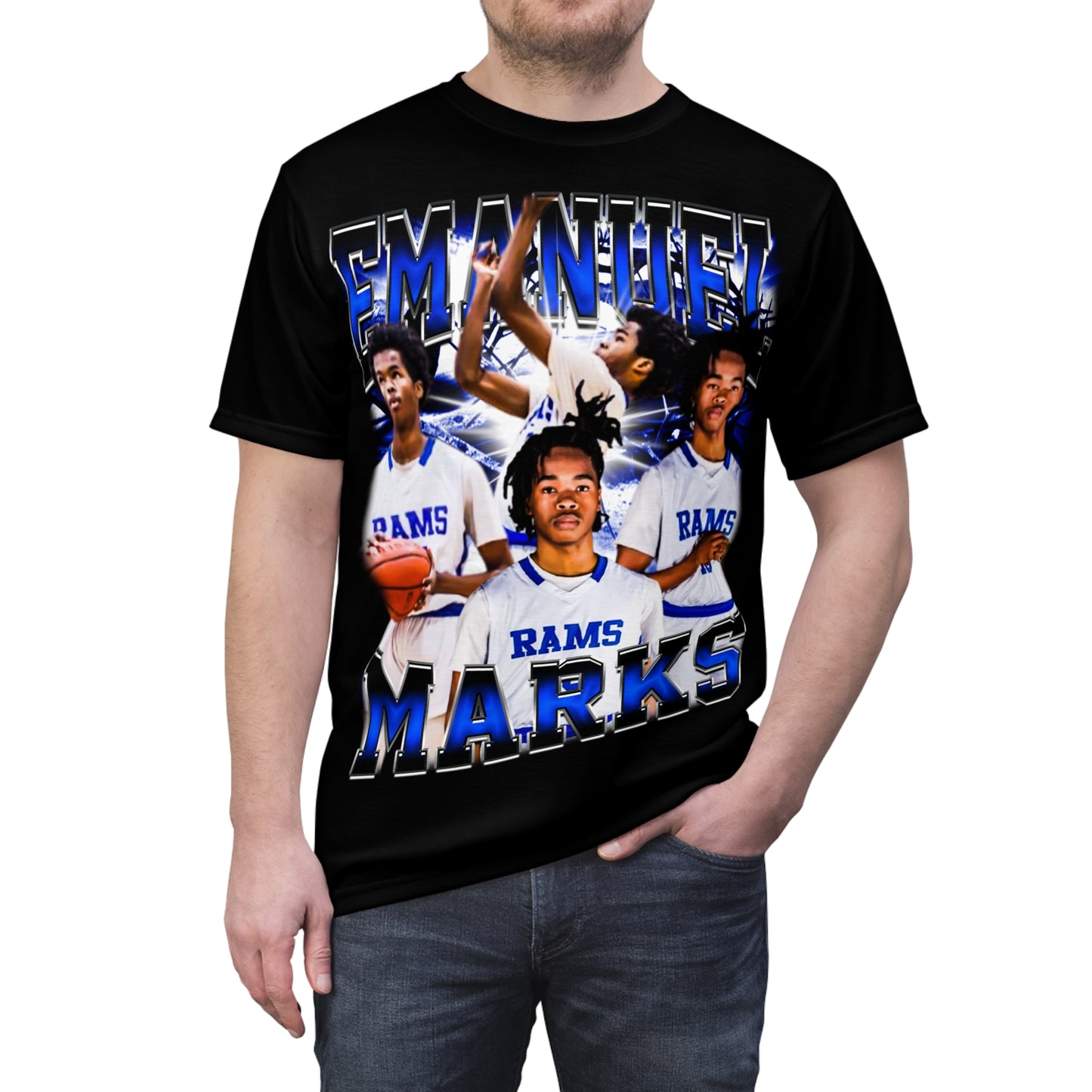 Emanuel Marks Vintage Full Print Tee