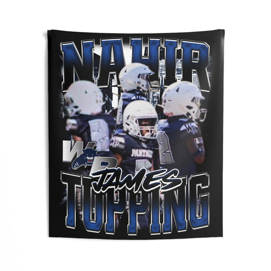 Nahir James-Topping Tapestry 50” x 60”
