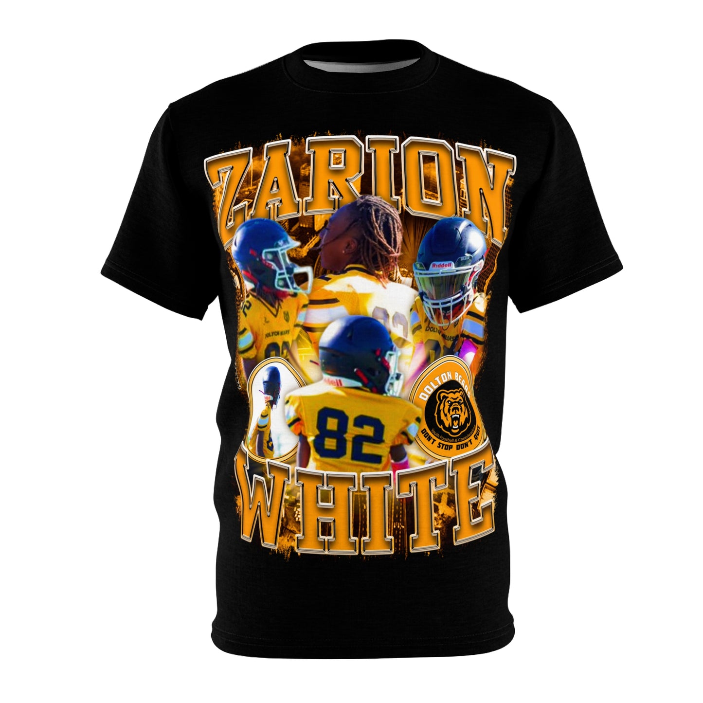 Zarion White Vintage Full Print Tee