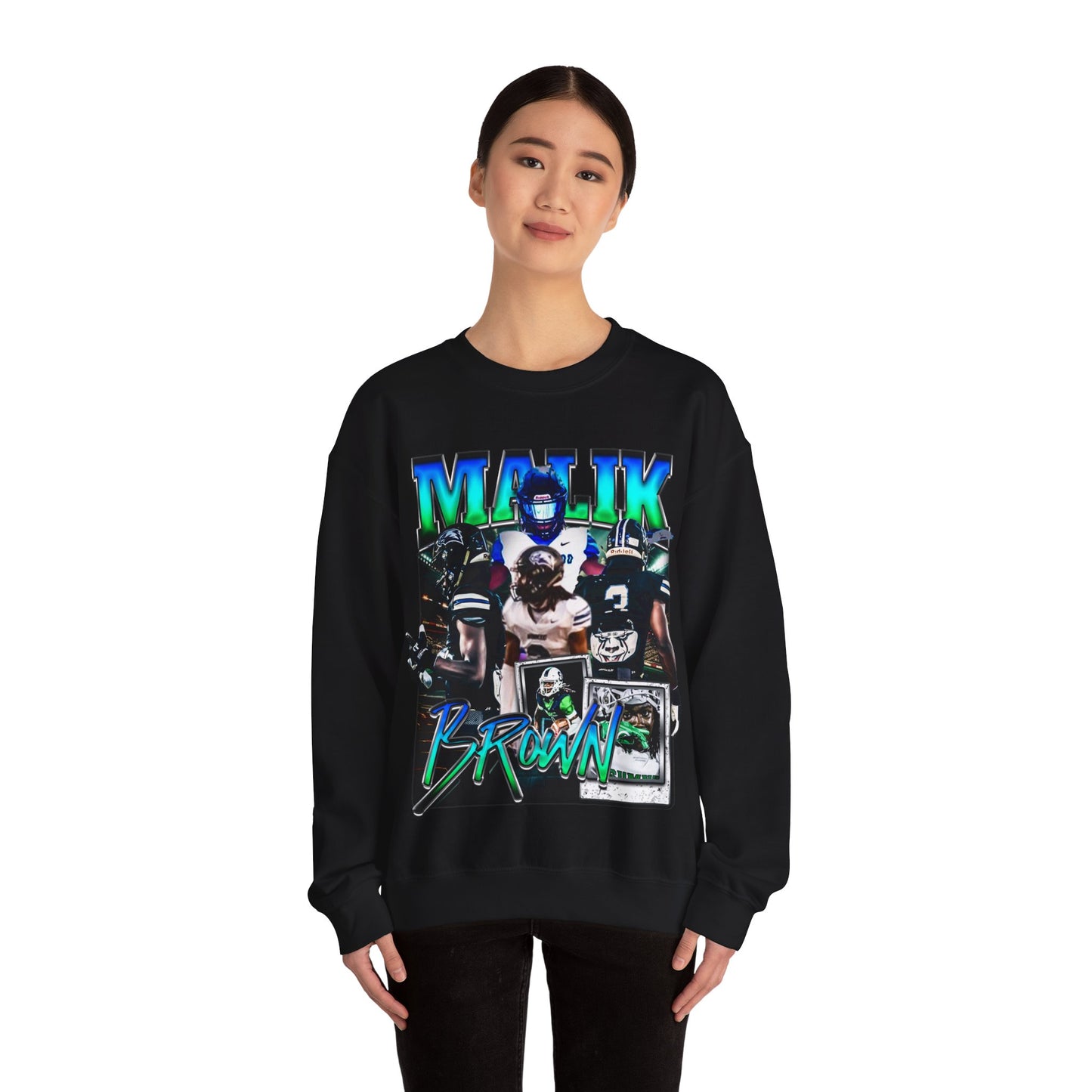 Malik Brown Crewneck Sweatshirt