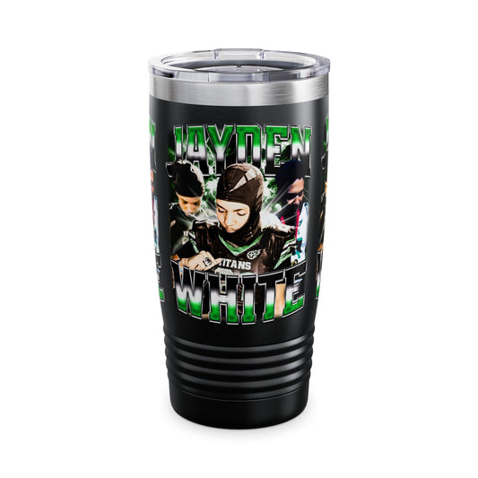 Jayden White Stainless Steel Tumbler