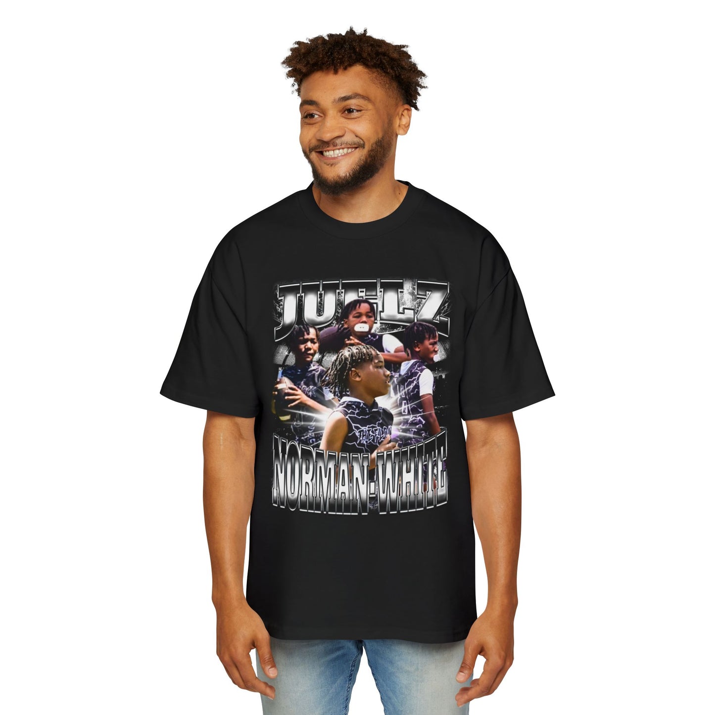Julez Norman-White Oversized Retro Tee