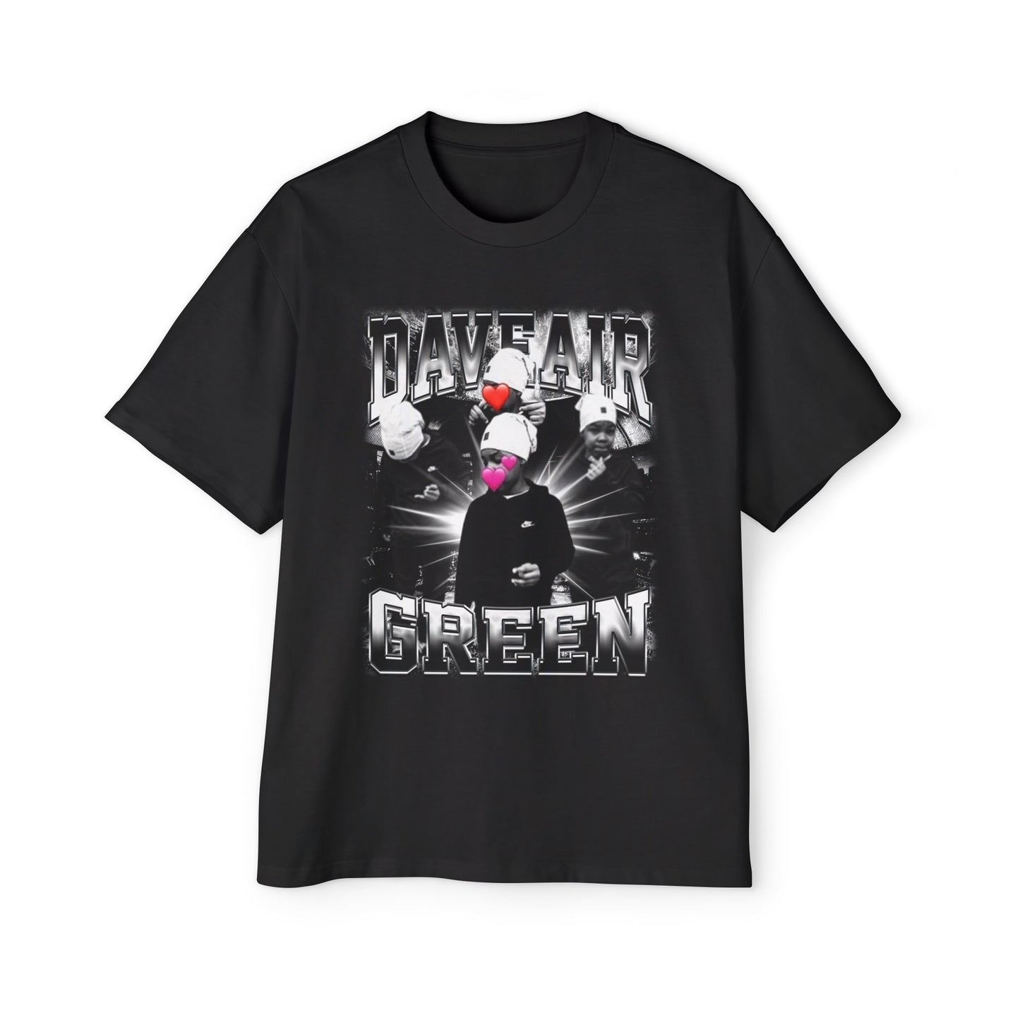 Daveair Green Oversized Retro Tee