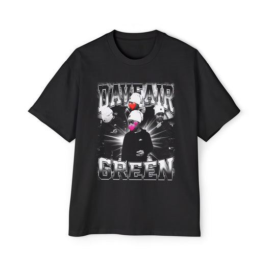 Daveair Green Oversized Retro Tee