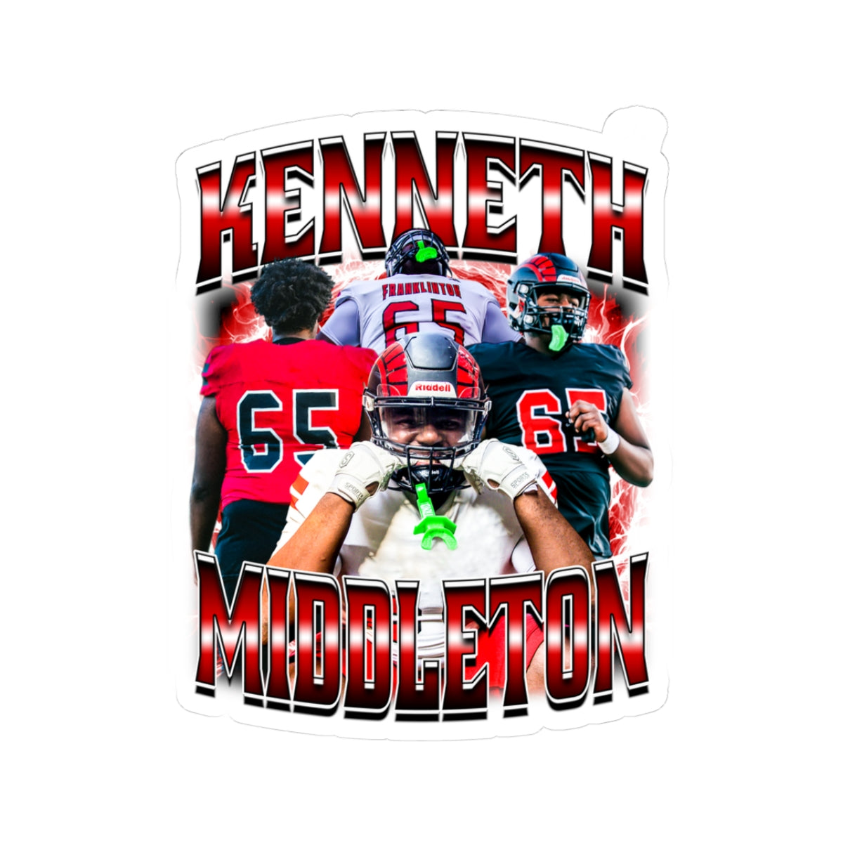 Kenneth Middleton  Kiss-Cut Stickers