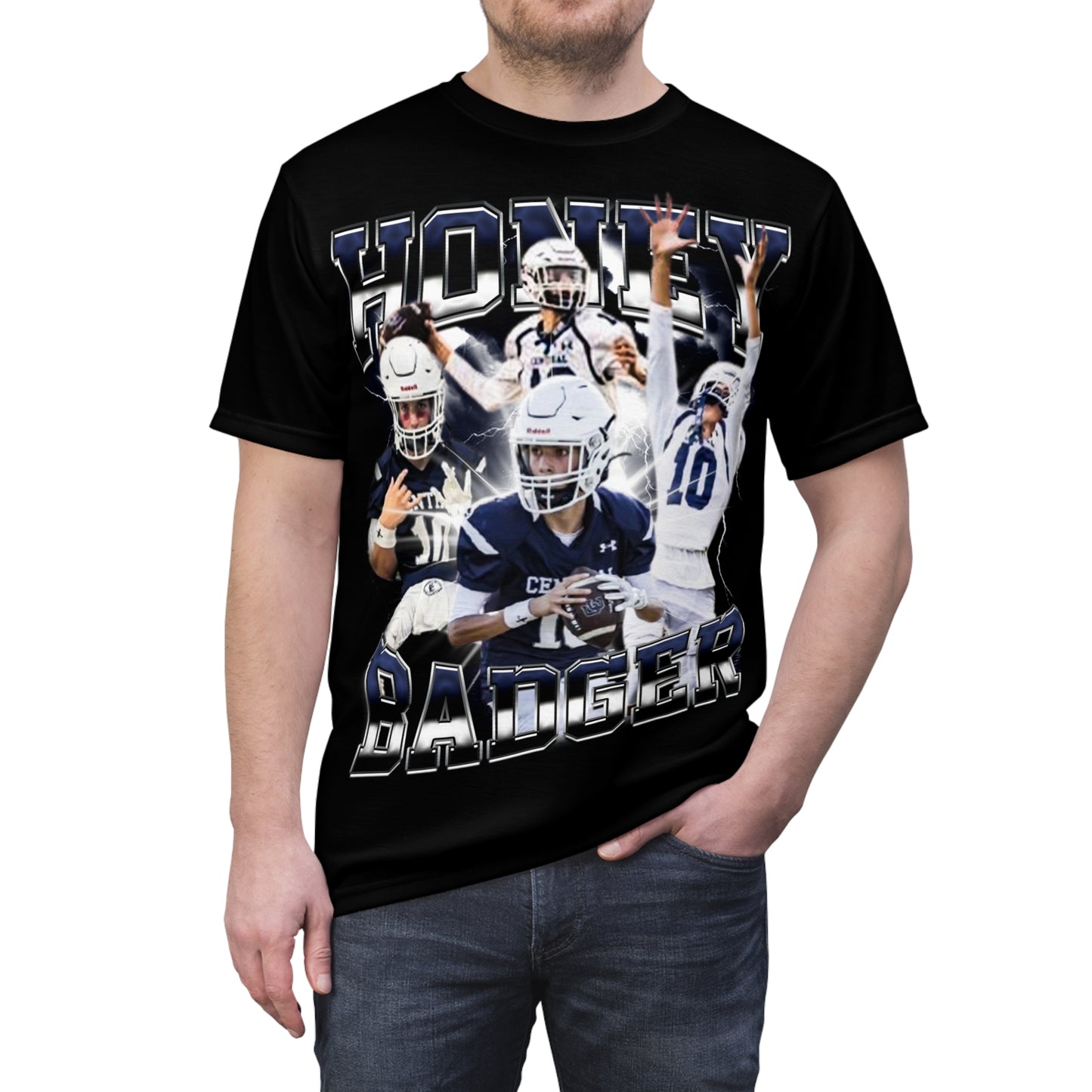 Honey Badger Vintage Full Print Tee