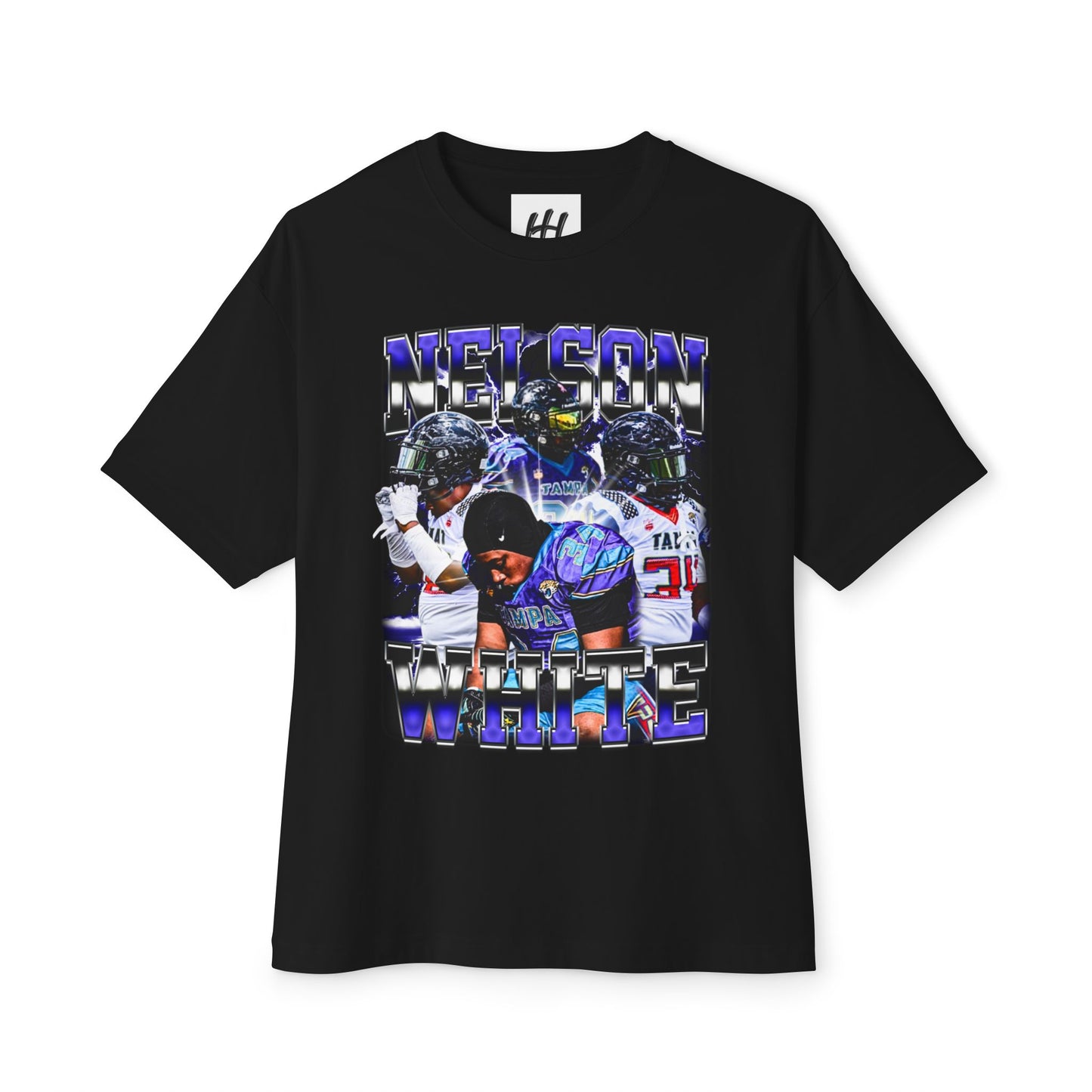 Nelson White Oversized Tee