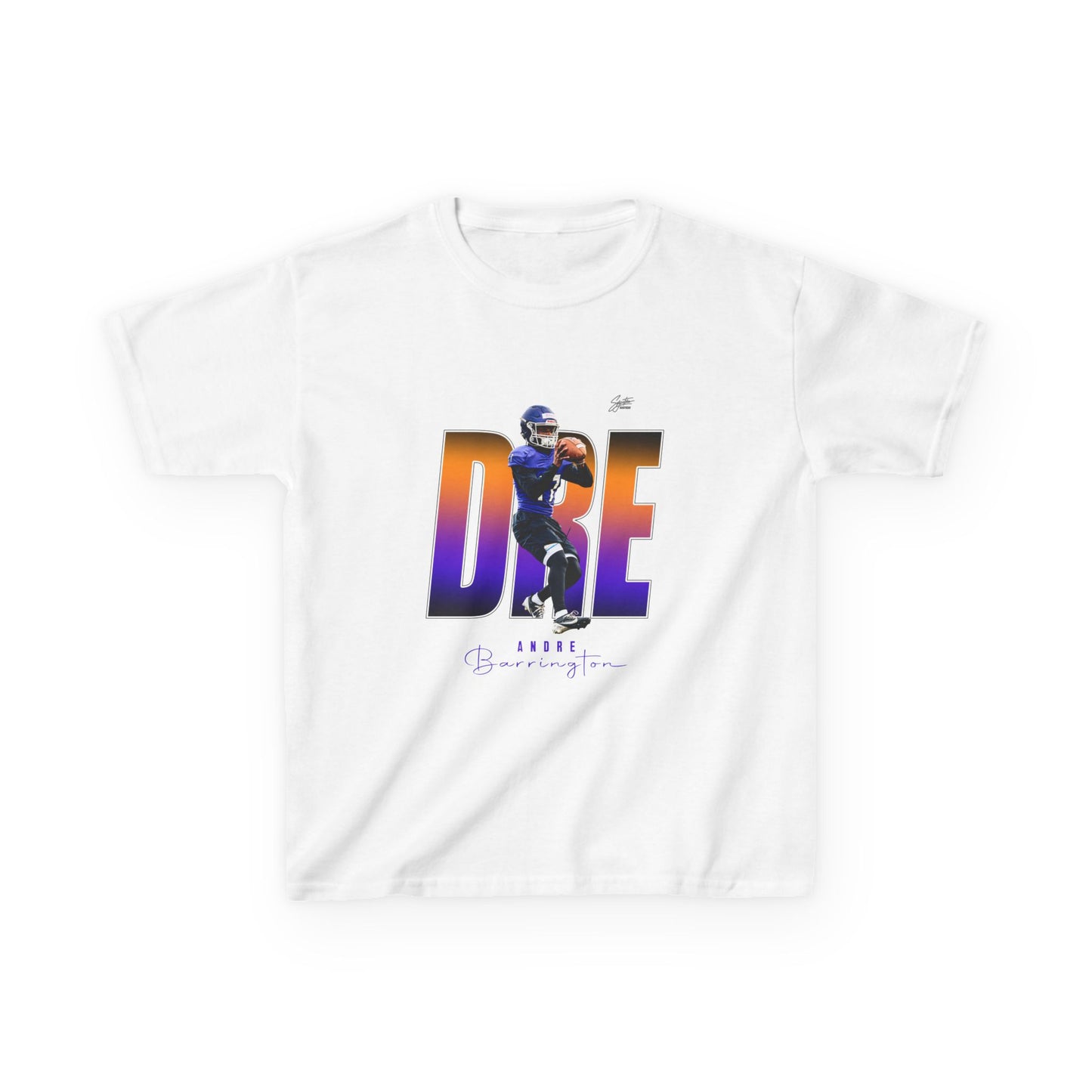 Copy of   Andre Barrington Youth Heavy Cotton Tee
