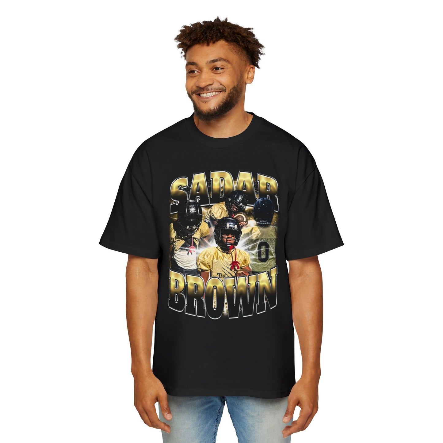 Sadar Brown Oversized Tee