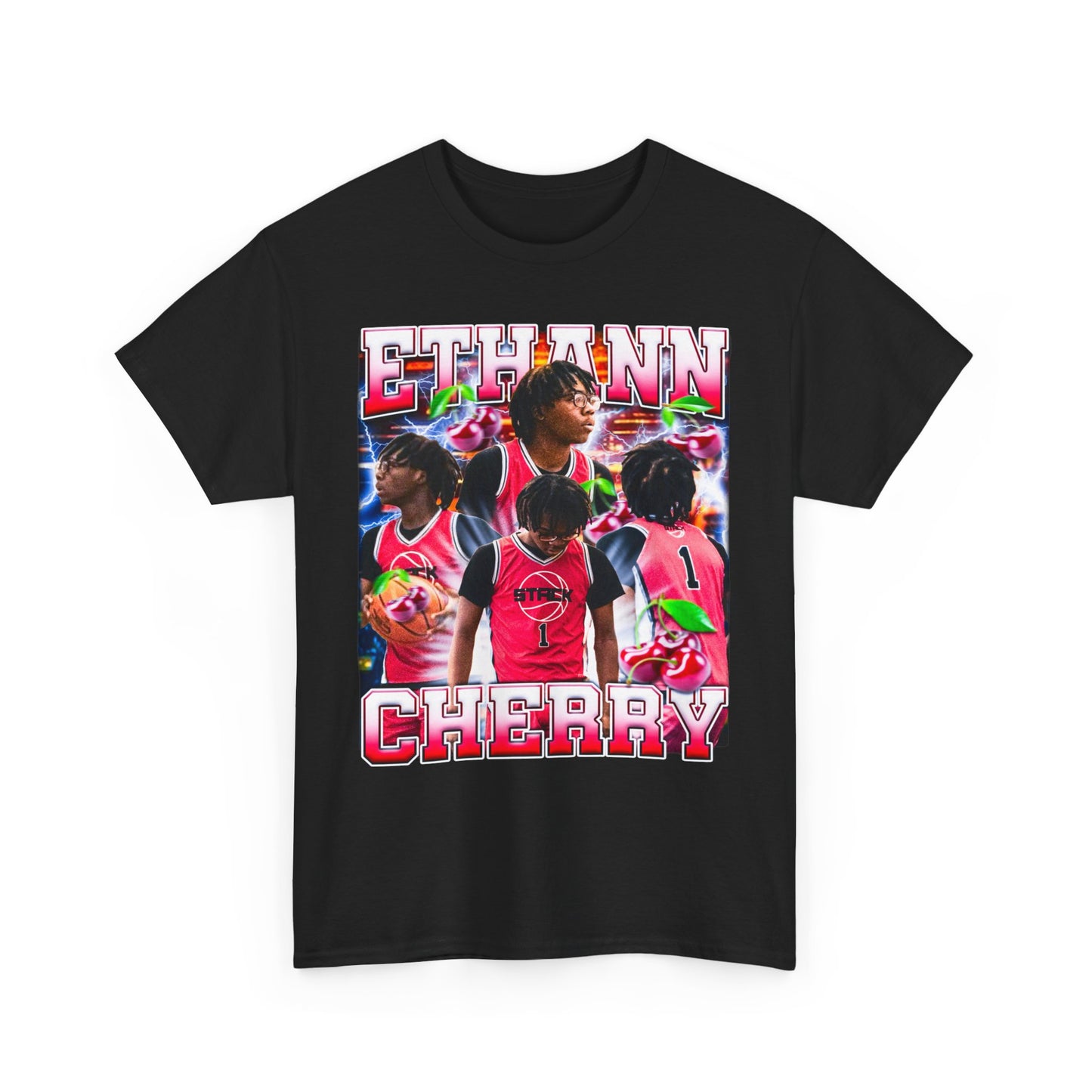 Ethann Cherry Heavy Cotton Tee