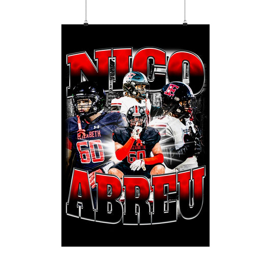 Nico Abreu Poster 24" x 36"