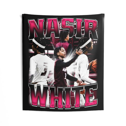 Nasir White Tapestry 50” x 60”