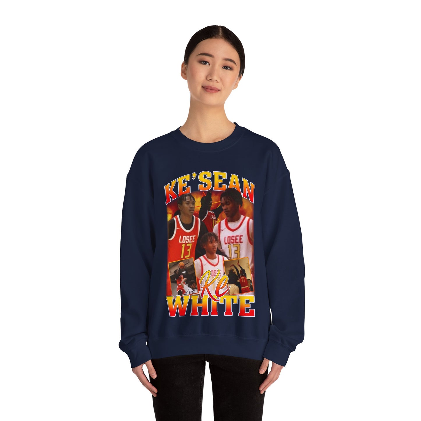 Ke'sean White Crewneck Sweatshirt