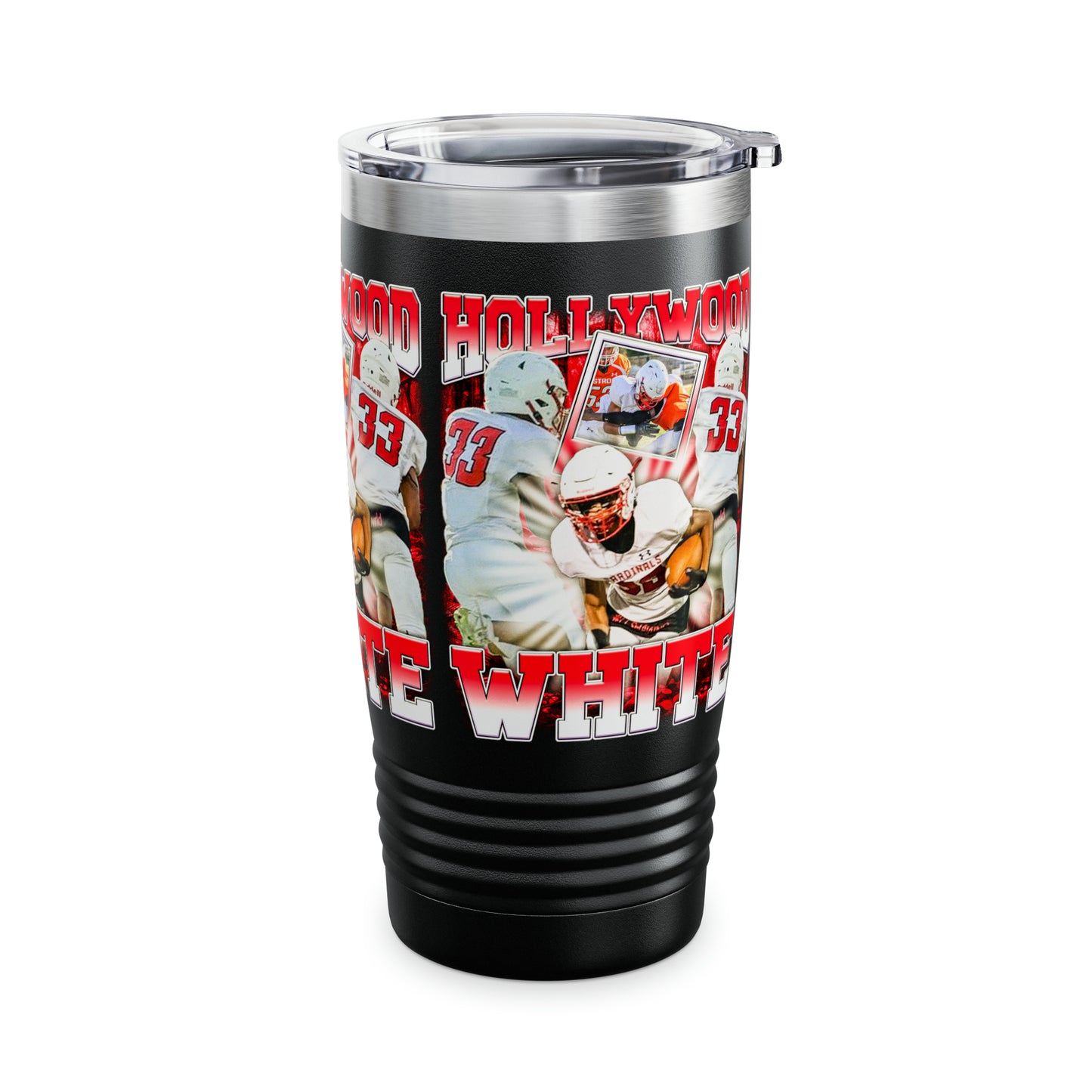 Hollywood White Stainless Steel Tumbler