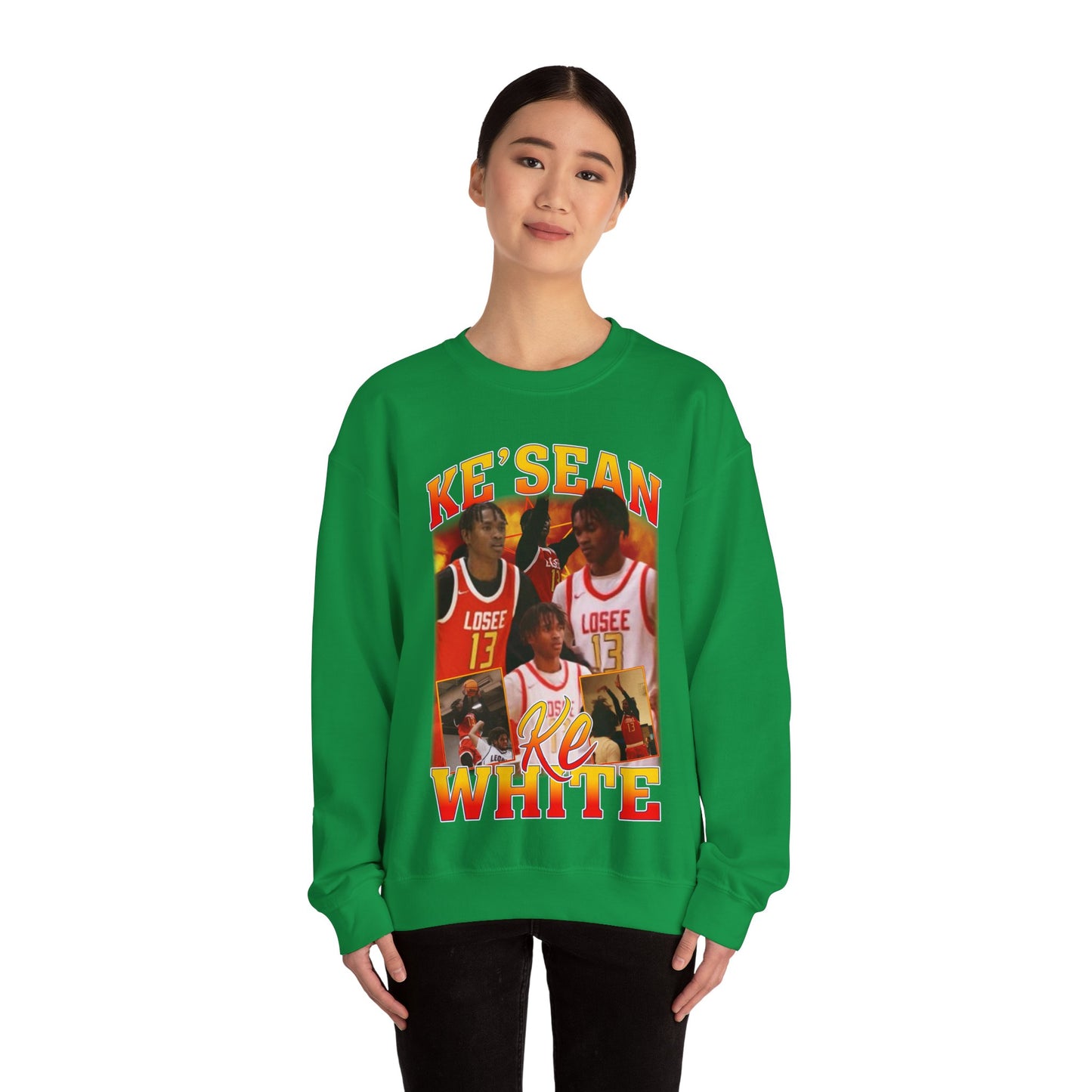 Ke'sean White Crewneck Sweatshirt