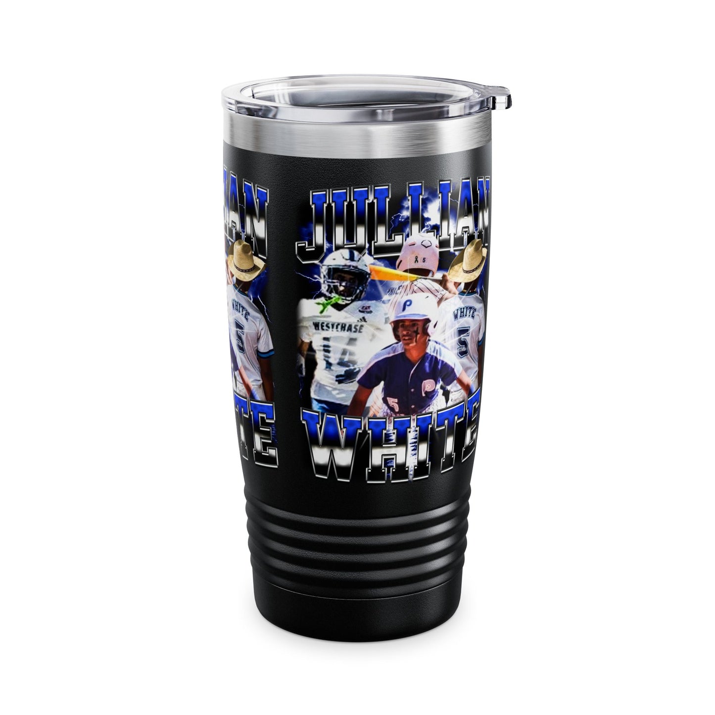 Jullian White Stainless Steal Tumbler