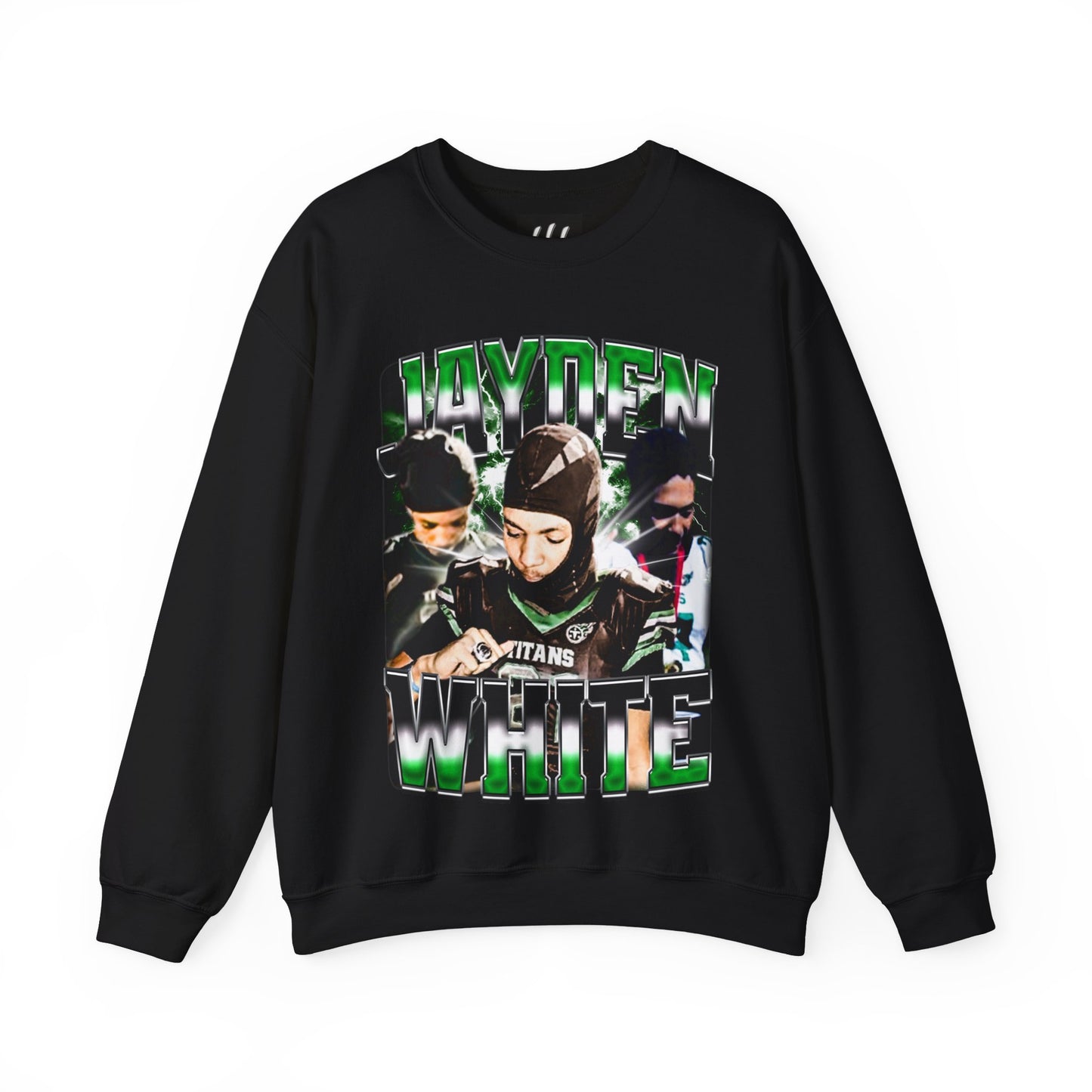 Jayden White Crewneck Sweatshirt