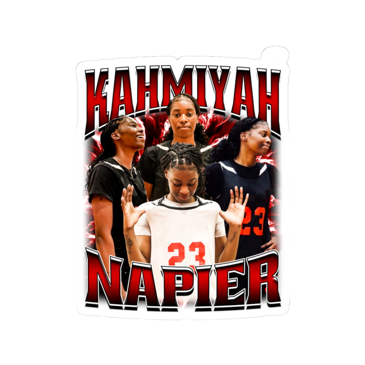 Kahmiyah Napier Kiss-Cut Stickers
