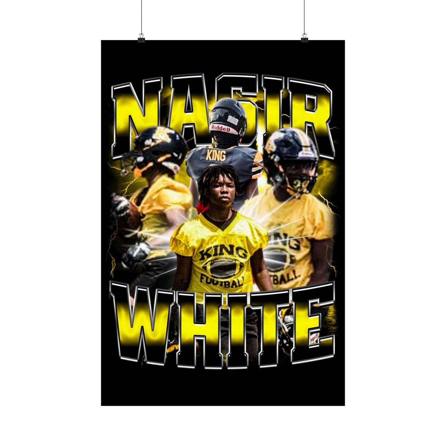 Nasir White Poster 24" x 36"