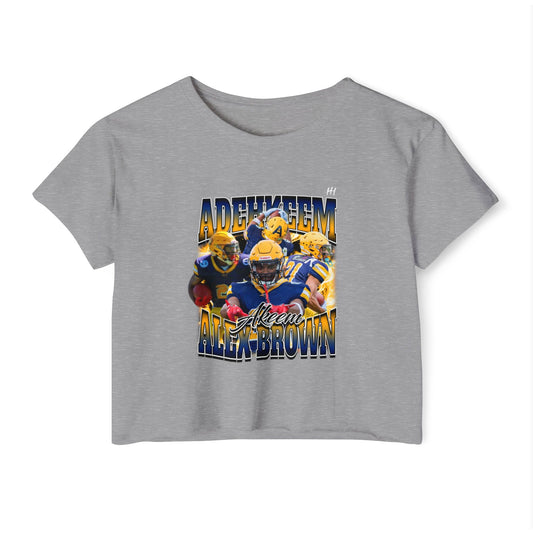 Adehkeem Alex Brown Crop Top