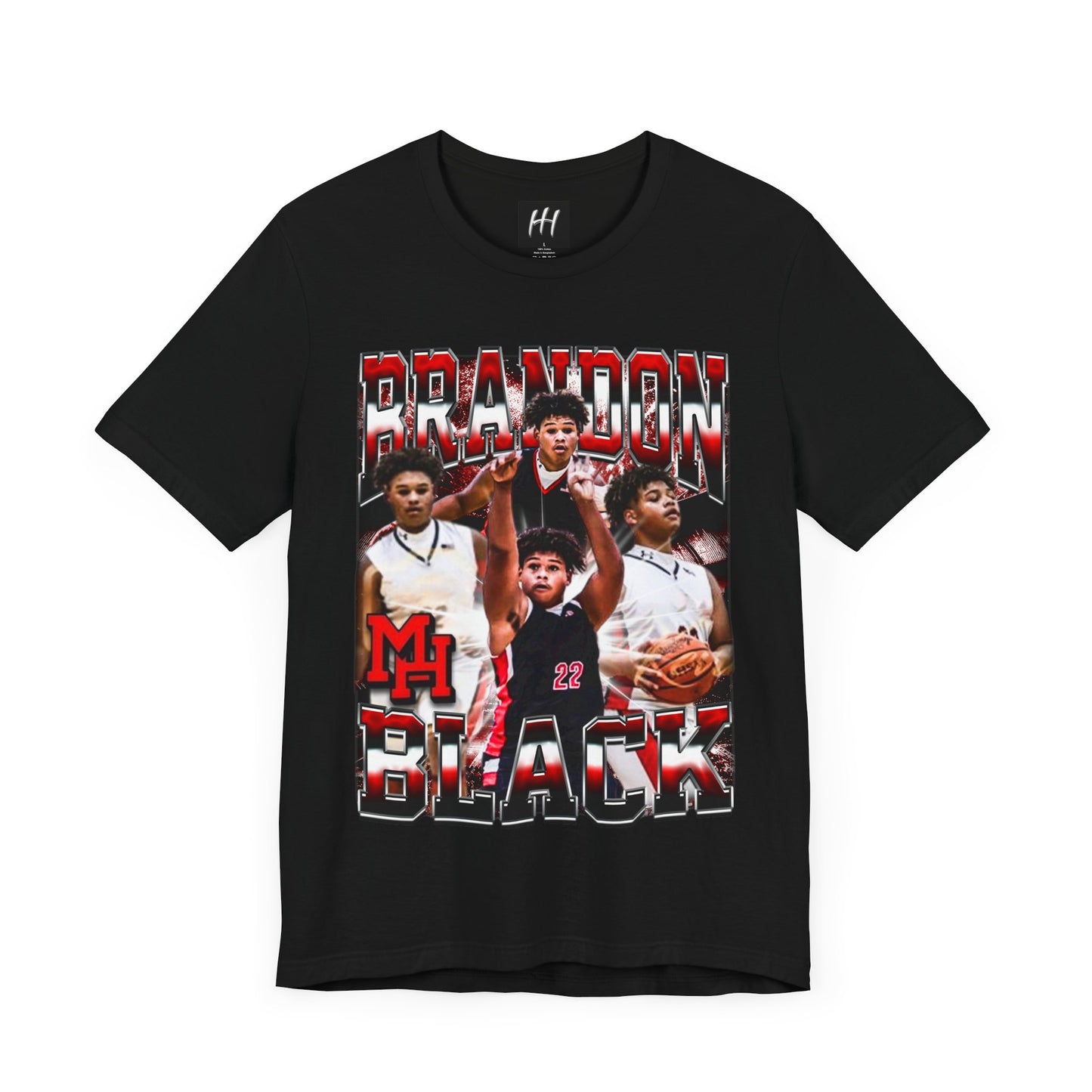 Brandon Black Heavy Cotton Tee