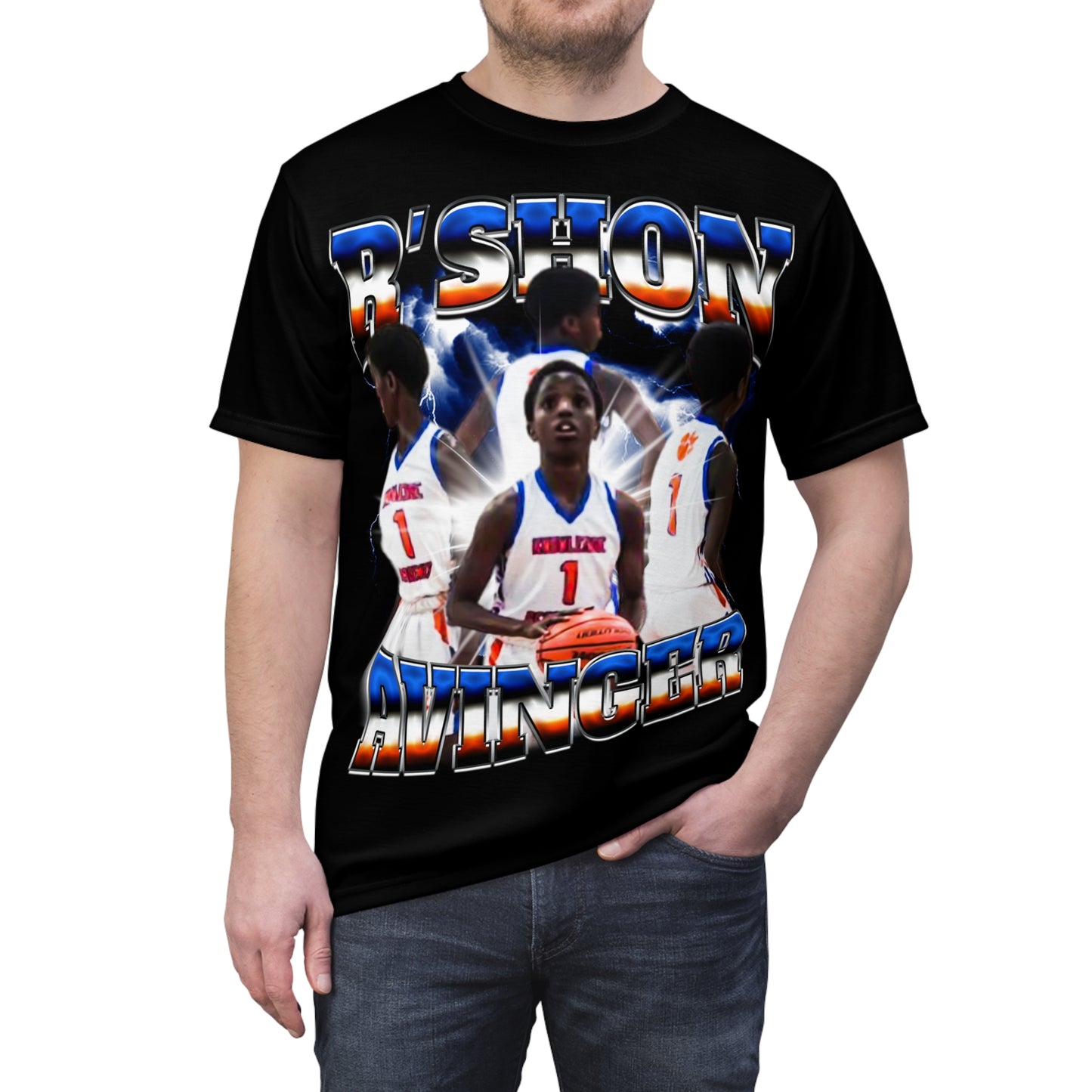 R'shon Avinger Vintage Full Print Tee