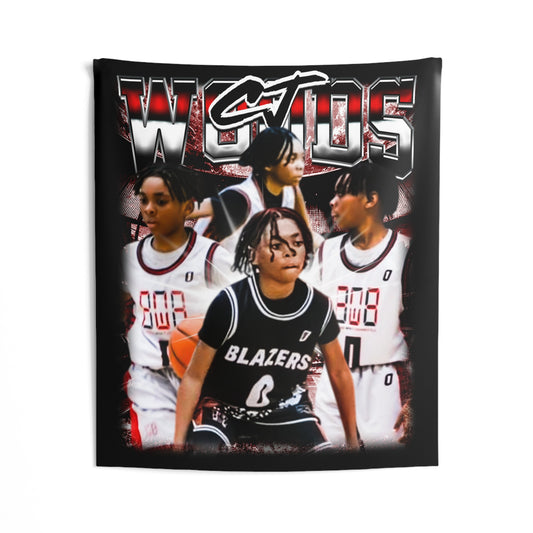 Cj Woods Tapestry 50” x 60”