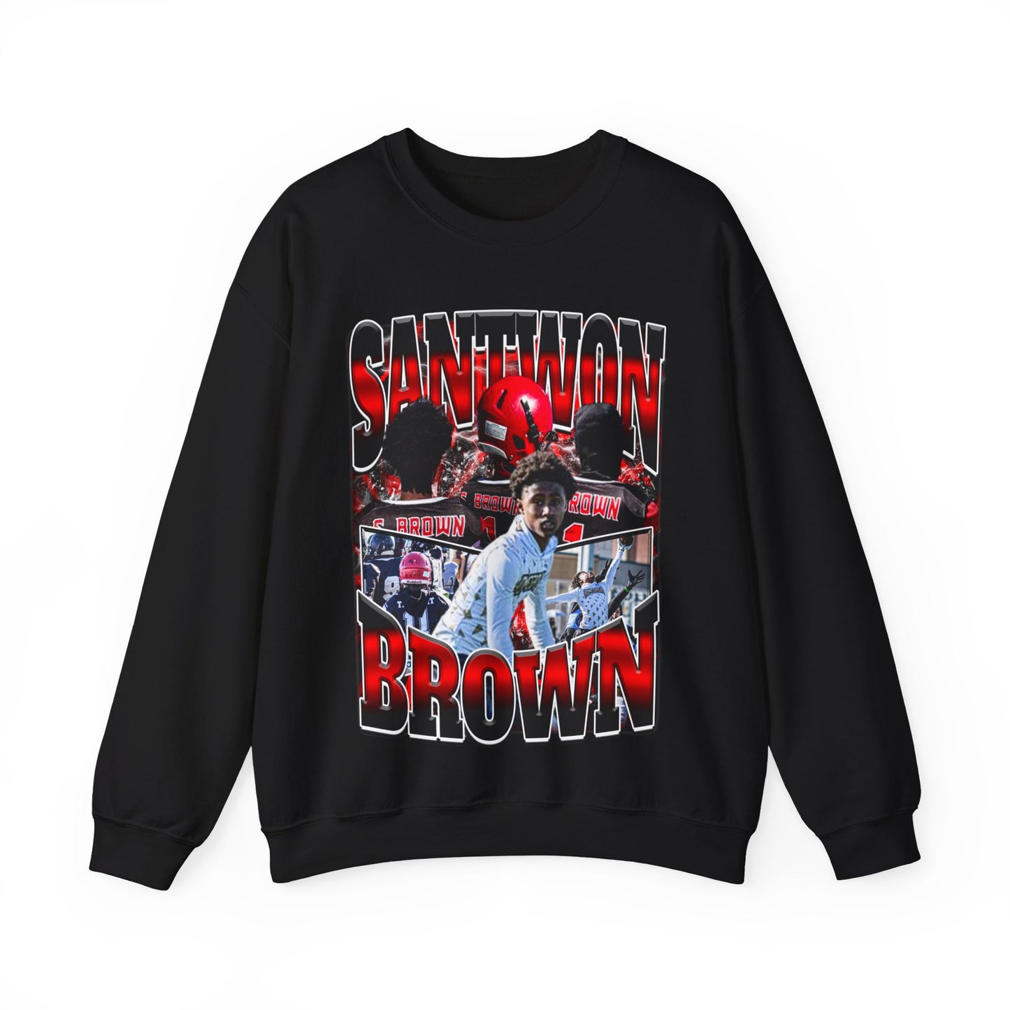 Santwon Brown Crewneck Sweatshirt