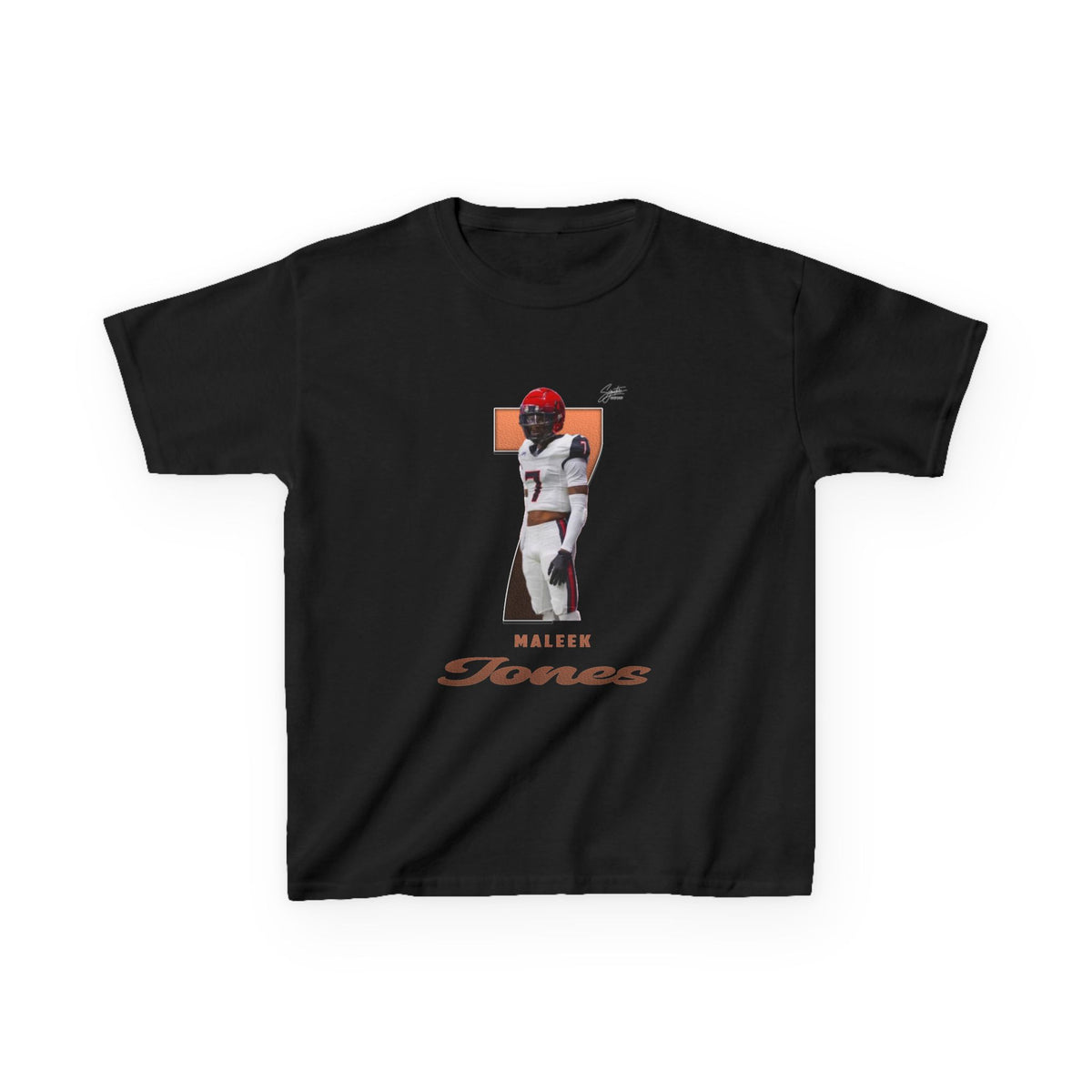 Maleek jones Youth Heavy Cotton Tee
