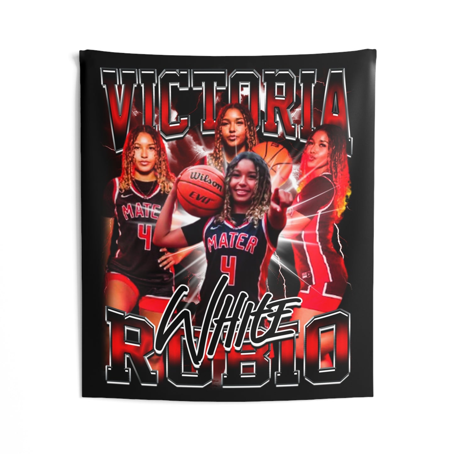 Victoria White-Rubio Tapestry 50” x 60”