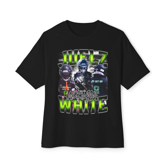 Juelz Norman White Oversized Vintage Tee