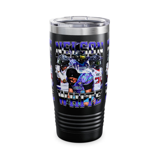 Nelson White Stainless Steal Tumbler