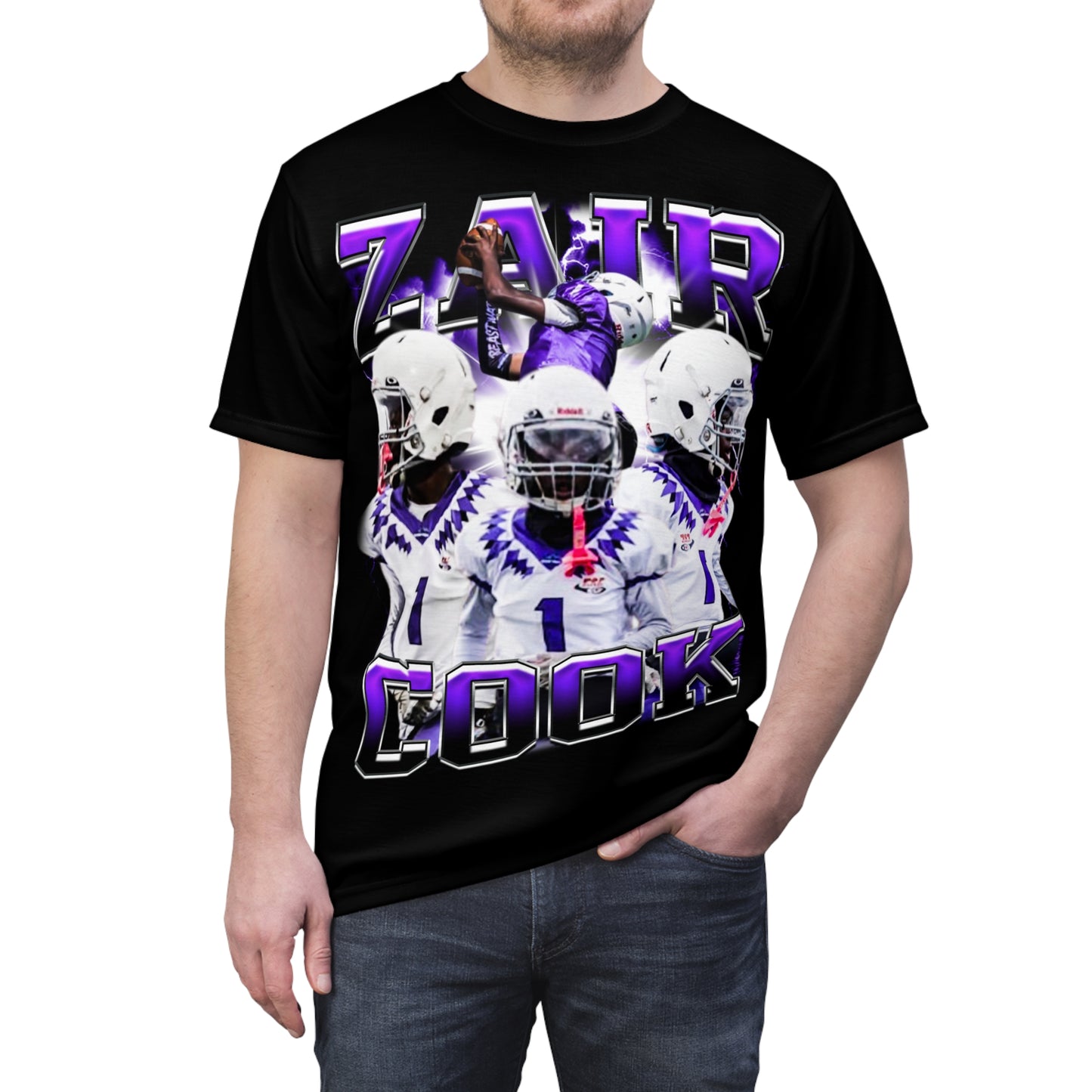 Zair Cook Vintage Full Print Tee