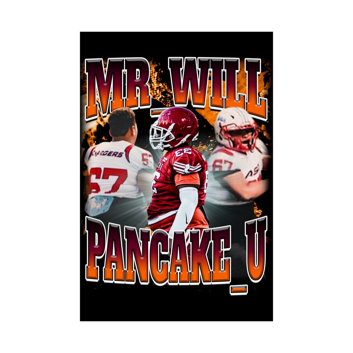 Mr_will Pancake_u Poster 24" x 36"