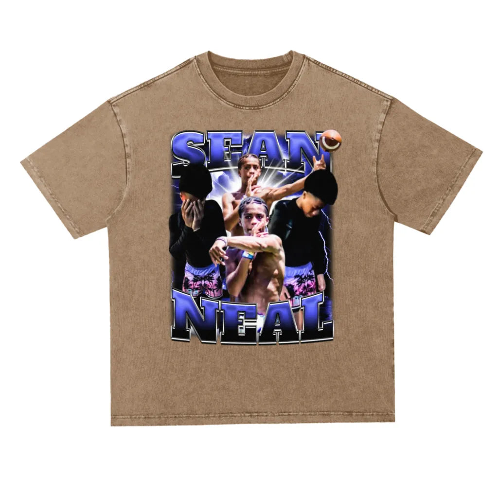 Sean Neal Oversized Acid wash T-shirt