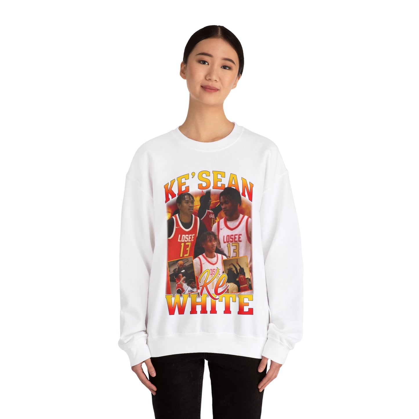 Ke'sean White Crewneck Sweatshirt