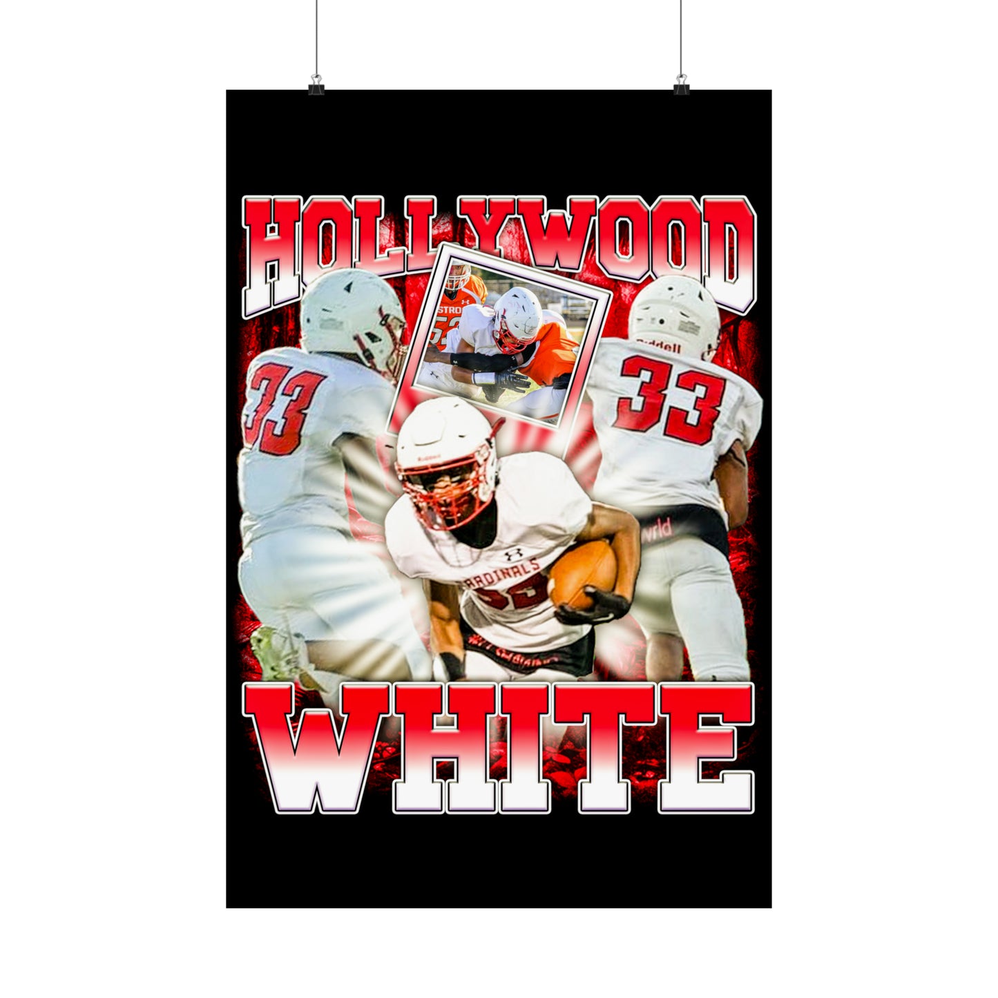 Hollywood White Poster