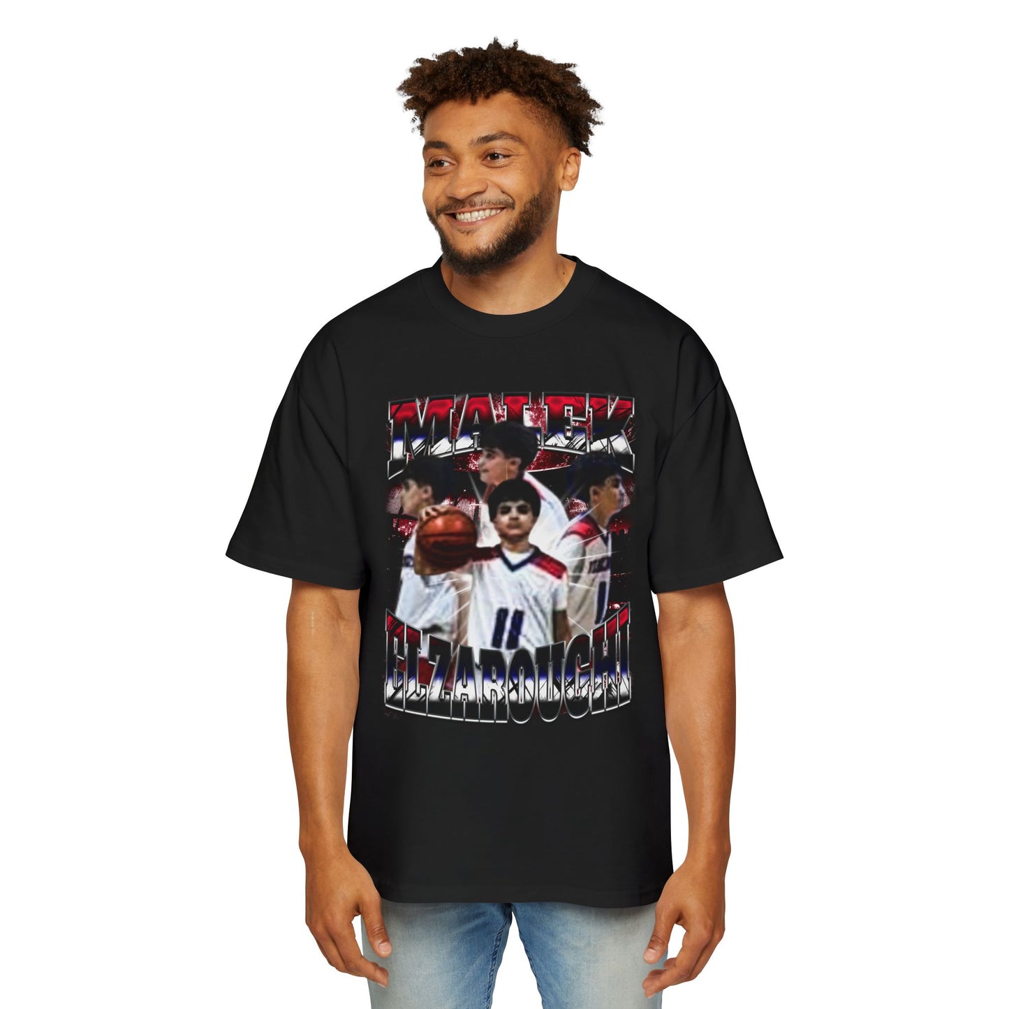 Malek Elzaroughi Oversized Retro Tee