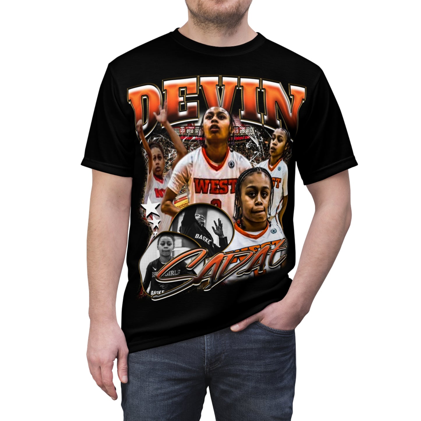 Devin Sadat Vintage Full Print Tee