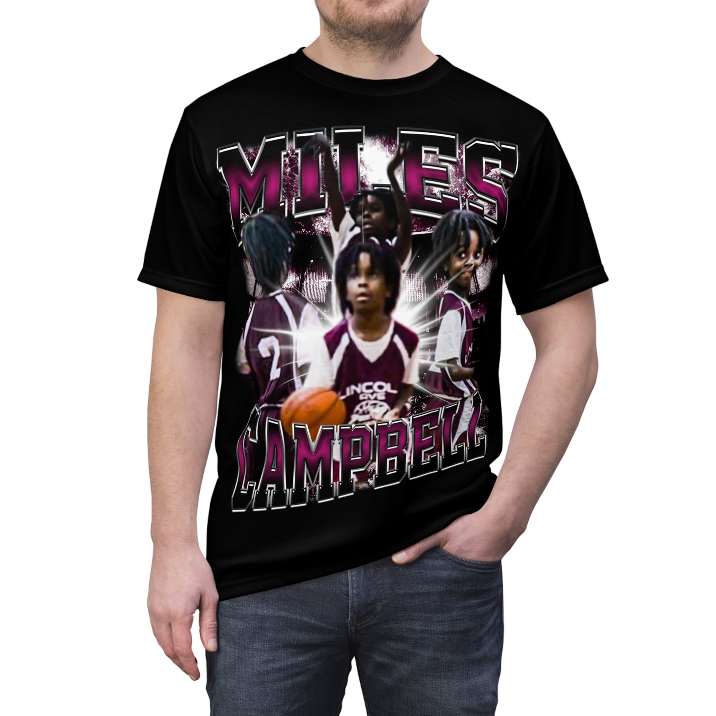 Miles Campbell Vintage Full Print Tee