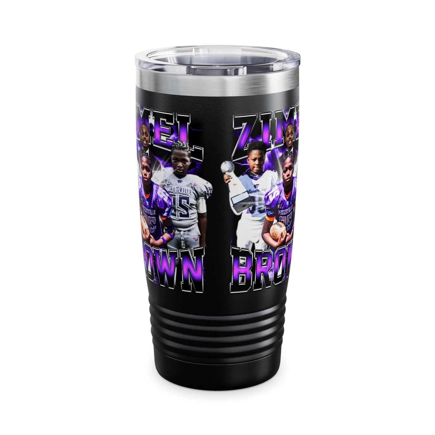 Zimel Brown Stainless Steel Tumbler